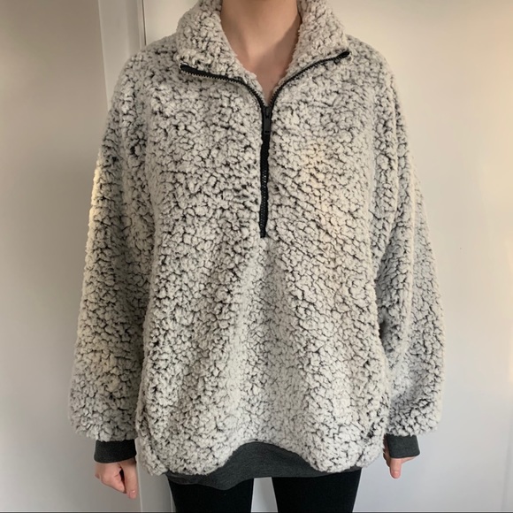 Express Quarter Zip Sherpa | Poshmark